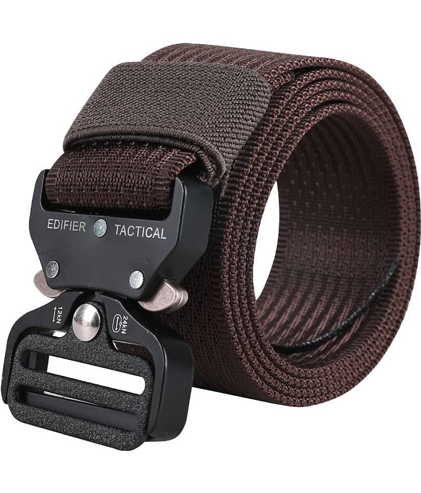 Edifier - Brown Fabric Men's Casual Belt ( Pack of 1 )