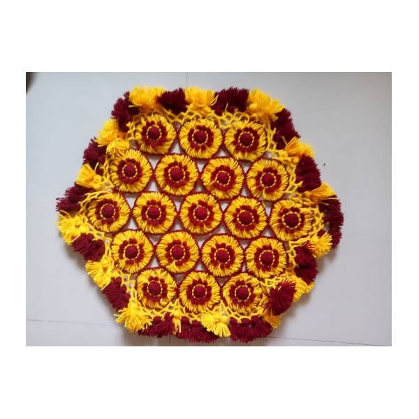 Plate Flaming Croshet Craft