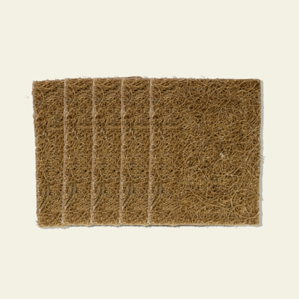 Coconut Coil Scrubber Pad (Dishwasher) - Set of 5
