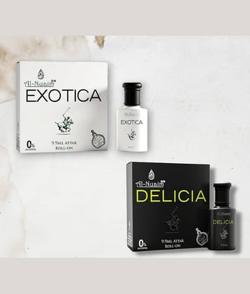 Al-Nuaim Rose Non- Alcoholic 20ml Attar ( Pack of 2 )