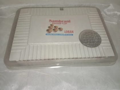 Pure 100% Natural & Non-Toxic  Sambrani  Dhoop Cups 12 pcs per Box Loban