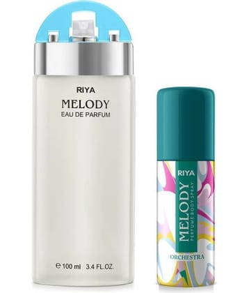 Riya Melody (100 & 40 ml) Eau De Parfum (EDP) Floral Fragrance For Unisex (Pack of 2)