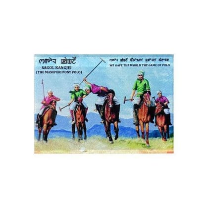 Fridge Magnet - Manipuri Theme-Polo - Sagol Kangjei