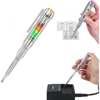 Shopkartz Sleek LED Voltage Tester Pen for Precise and Safe Electrical Testing - Essential Tool for Electricians, DIY E Shopkartz Sleek LED Voltage Tester Pen for Precise and Safe Electrical Testing - Essential Tool for Electricians, DIY E