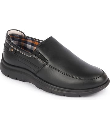 Fausto - Black Men's Slip On Formal Shoes