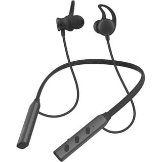 TP TROOPS Wireless Bluetooth Magnetic Earbuds Neckband with ENC Mic, 32H Playtime,Fast Charging TP-7251 Black
