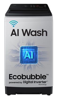 Samsung 8 Kg, 5 Star, AI Wash, AI Energy Mode, Wi-Fi, Ecobubble, AI VRT+, Super Speed, Soft Closing Door, Digital Inverter, Fully-Automatic Top Load Washing Machine (WA80F08S2LTL, Lavender Gray) Samsung 8 Kg, 5 Star, AI Wash, AI Energy Mode, Wi-Fi, Ecobu Samsung 8 Kg, 5 Star, AI Wash, AI Energy Mode, Wi-Fi, Ecobubble, AI VRT+, Super Speed, Soft Closing Door, Digital Inverter, Fully-Automatic Top Load Washing Machine (WA80F08S2LTL, Lavender Gray) Samsung 8 Kg, 5 Star, AI Wash, AI Energy Mode, Wi-Fi, Ecobu