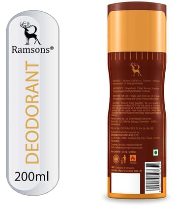 RAMSONS Deo Talc Combo | 1 Red ZX - Biker Deodorant Spray - 200ml | 1 Montessa Deodorant Spray - 200ml | 1 Exotica Perfume Talc - 100gm | Combo Pack Of 3