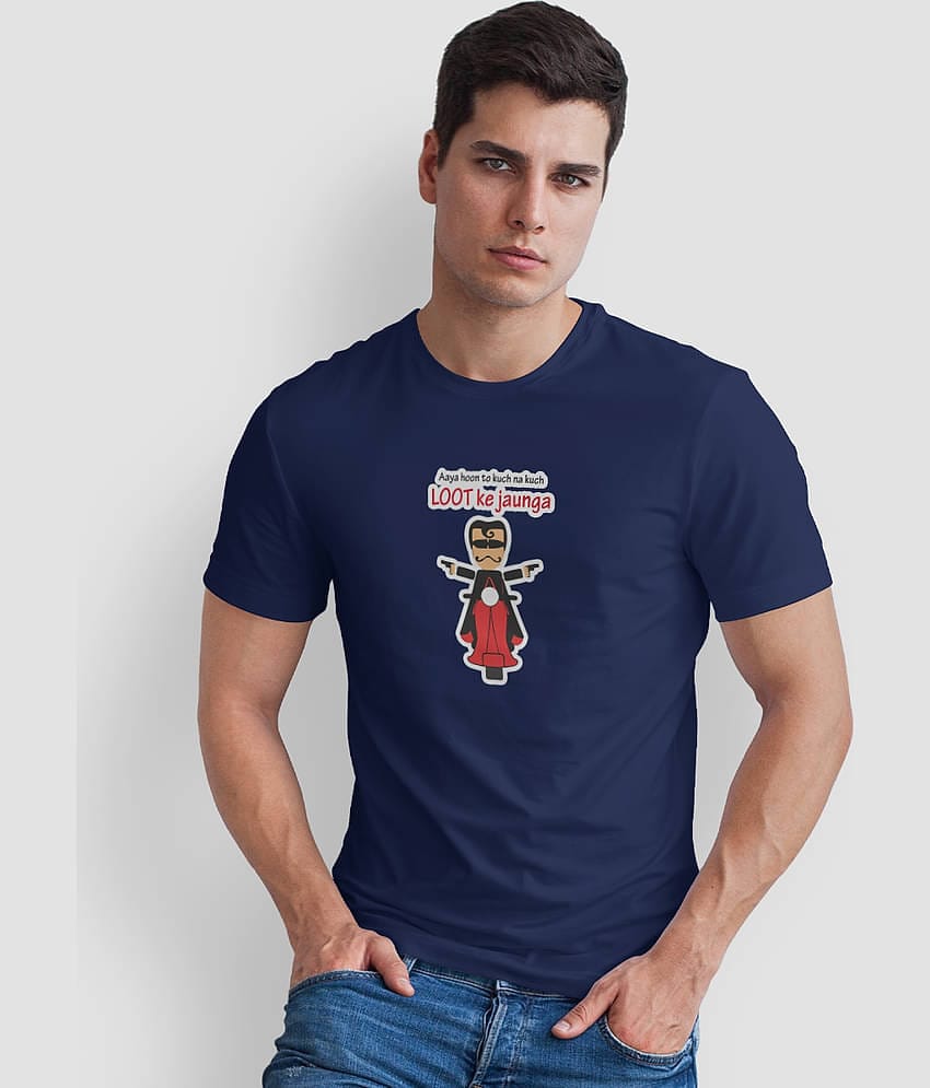 The Twenty Eight Pack of 1 Cotton Regular Fit Men's T-Shirt ( Blue )