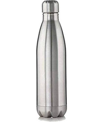 ATIPRIYA Silver Stainless Steel Water Bottle 500 mL ( Set of 1 )