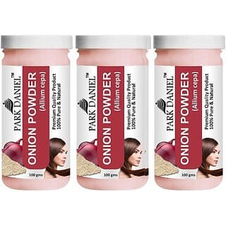 PARK DANIEL Premium Onion Powder- For Hair Mask Combo Pack 3 bottles of 100 gms(300 gms) (300 g)