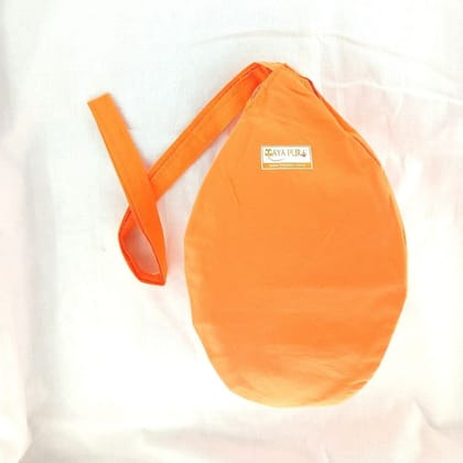 MAYAPURI Bhagwa Gomaukhi Japa Bag/Cotton Chanting Bag with Sakshi Mala Counter MAYAPURI Bhagwa Gomaukhi Japa Bag/Cotton Chanting Bag with Sakshi Mala Counter