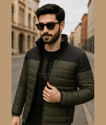 Rigo Polyester Men's Puffer Jacket - Grey ( Pack of 1 )