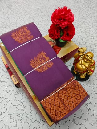 Elegant Floral Printed Cotton Saree