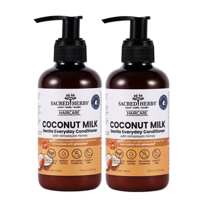 Coconut Milk Gentle Cleansing Conditioner with Himalayan Honey (Pack Of 2)-170 Ml