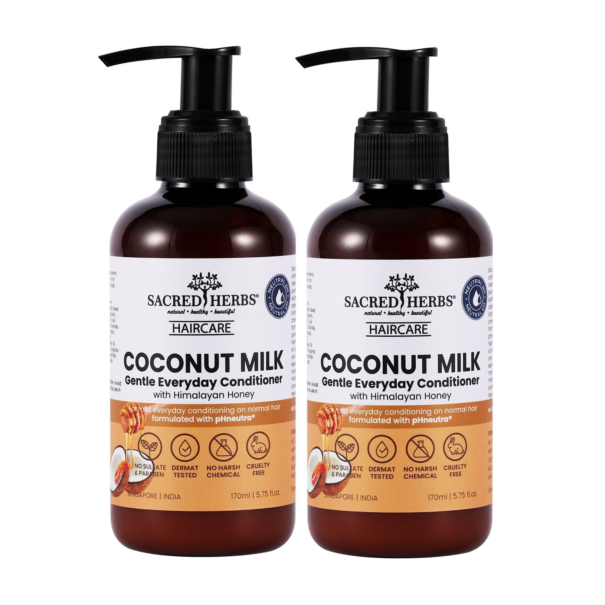 Coconut Milk Gentle Cleansing Conditioner with Himalayan Honey (Pack Of 2)-170 Ml