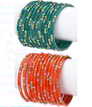 Somil Designer Wedding Fancy Glass Bangle Set For Party, Marriage, Function And Daily Use