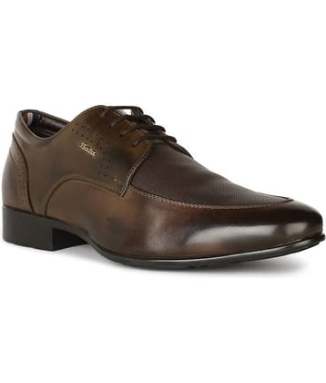 Bata Brown Men's Derby Formal Shoes