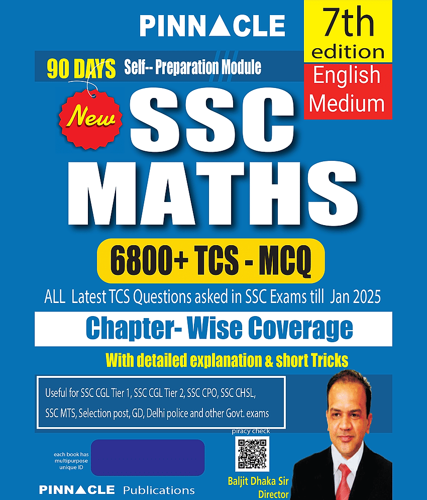 SSC Maths 6800+ TCS MCQ Chapter-Wise Coverage with detailed explanation & short tricks | 7th edition