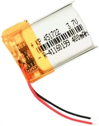 NOVEL 3.7V 451522-400mAh Lithium Polymer Rechargeable Battery | Compatible with RC Toys, Bluetooth Devices, MP3 Players, Learning Kits and Electronics Projects
