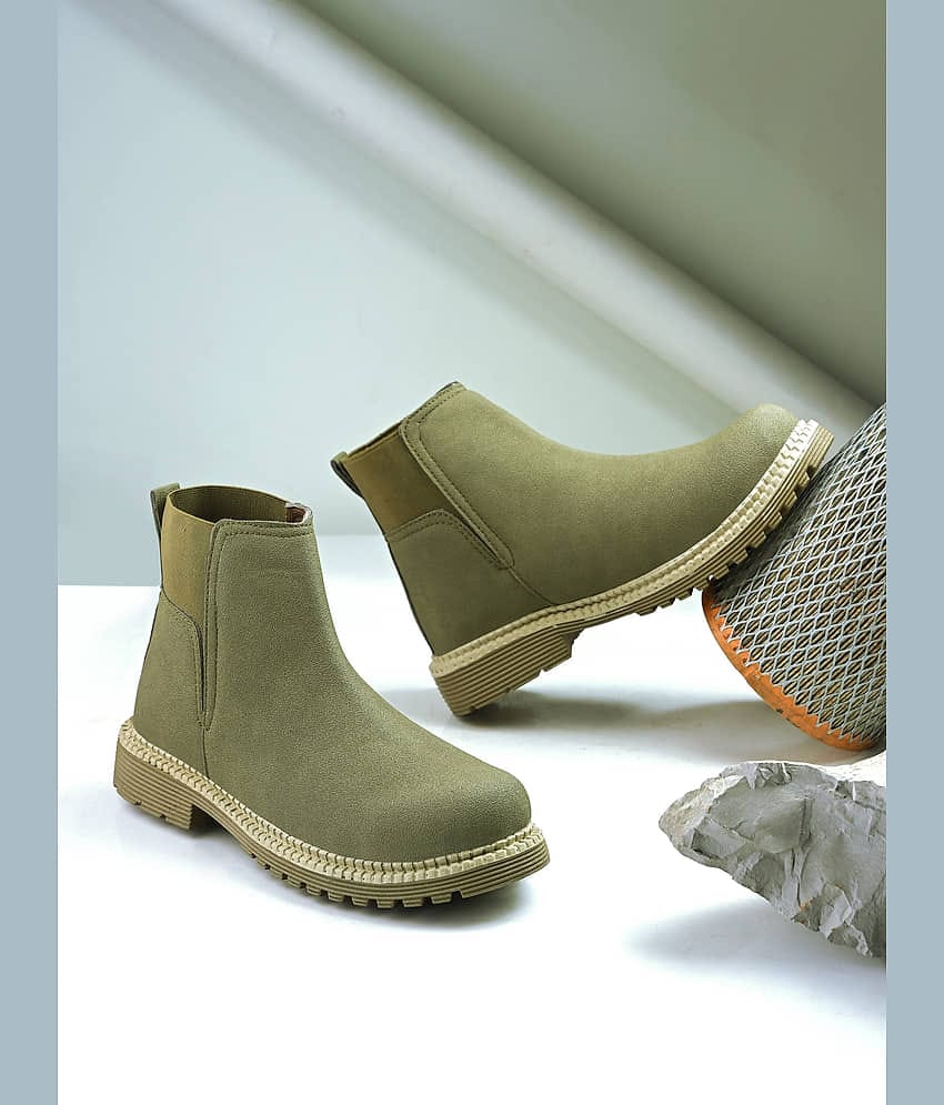 BIZZARO Olive Men's Chelsea Boots