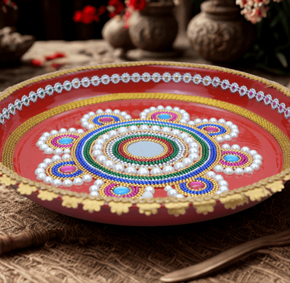 Hand Made Decorative Plate [28X4X28cm