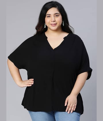 Oxolloxo Women's Polyester Regular Top ( Black )