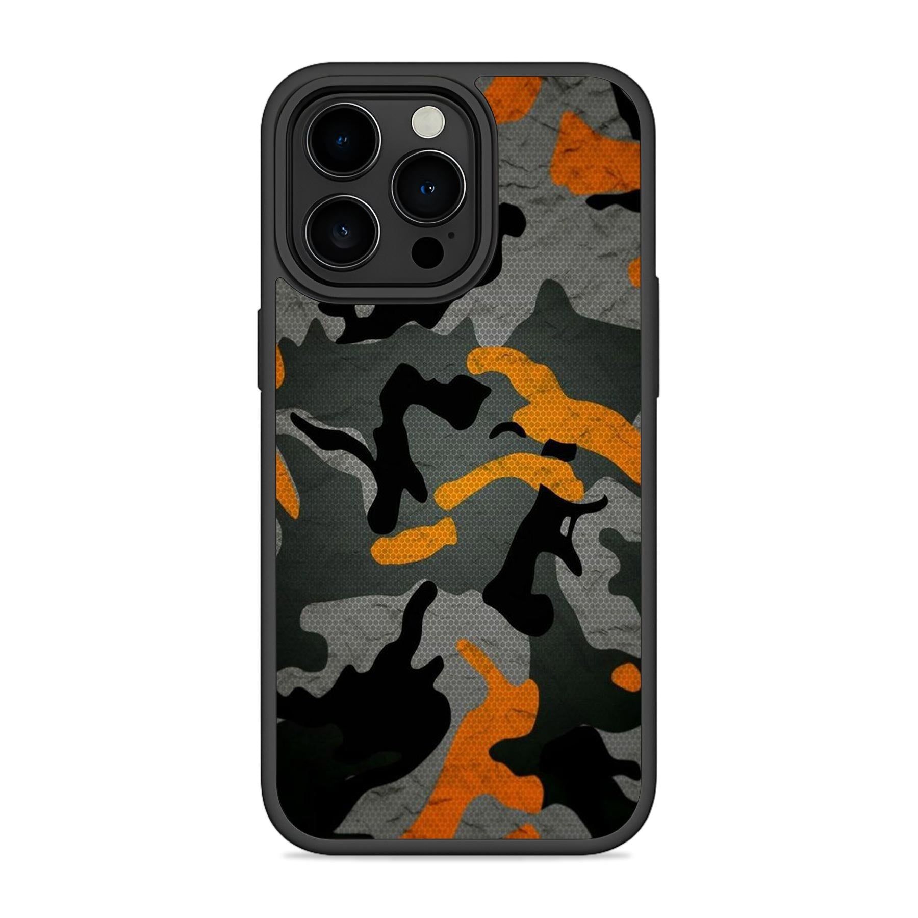 Orange Camo Mobile Bumper Cover