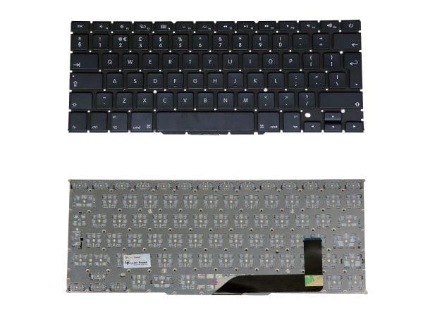 Apple Laptop Keyboard Replacement for MacBook Retina 15" A1398-Series (UK Layout)