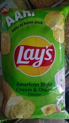 Lays Potato Chips American style cream and onion