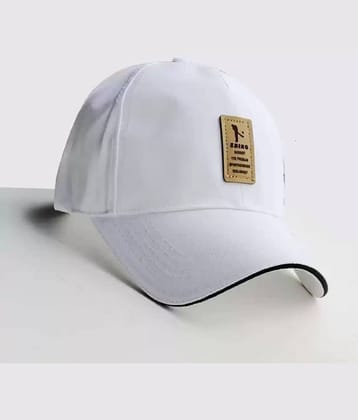 BAYEMA Pack of 1 Cotton Men's Cap ( White )