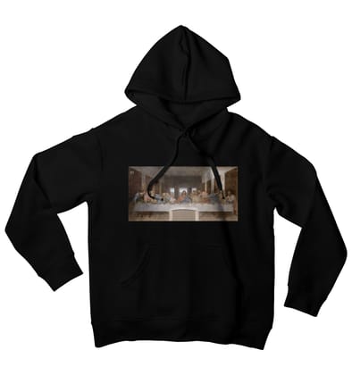 The Last Supper Art Hoodie-40 - S / Black