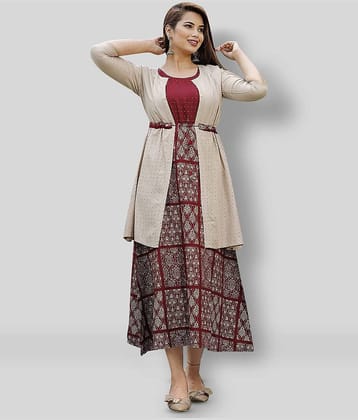 G4Girl - Multicolor Rayon Women's Jacket Style Kurti