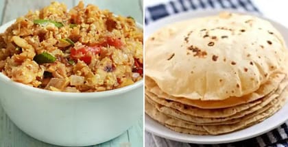 1 x Egg Bhurji, 1 x Tawa Roti