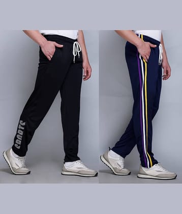 HVBK Multicolor Polyester Men's Trackpants ( Pack of 2 )