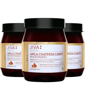 Jiva Ayurveda Amla Chatpata Candy -200g (Pack of 3)