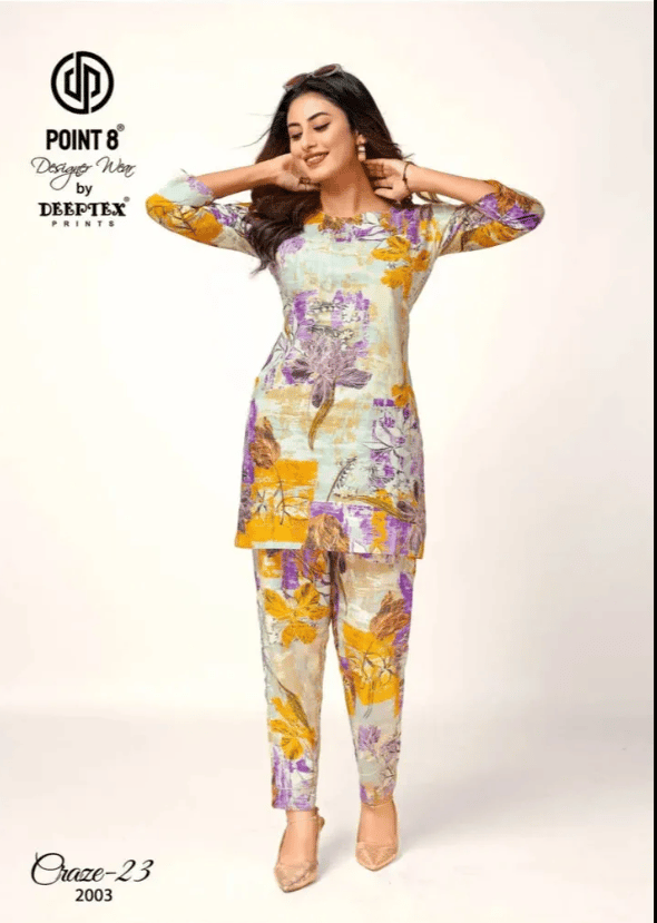 Craze 23 Deeptex Prints Co Ord Set