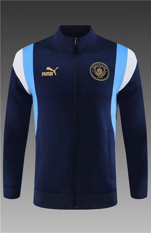 Manchester City Dark Blue Jacket 23 24 Season-S