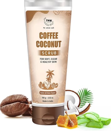TNW - The Natural Wash Coffee Coconut Scrub For Radiant & Healthy Skin, 100G