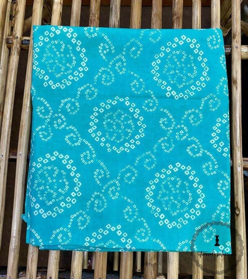 Elegant Unstitched Cotton Fabric for Kurtas-Light Green