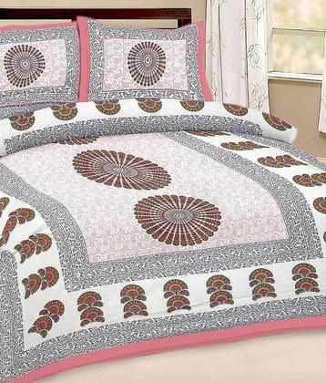 Bombay Spreads Cotton King Bedsheet ( White )