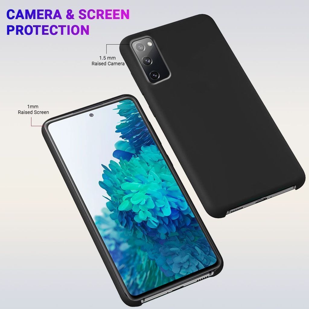 LIRAMARK Liquid Silicone Soft Back Cover Case for Samsung Galaxy S20 FE 5G