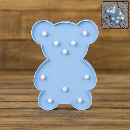 Teddy Bear Shape LED Decorative Night Light (1 Pc)_assorted colour
