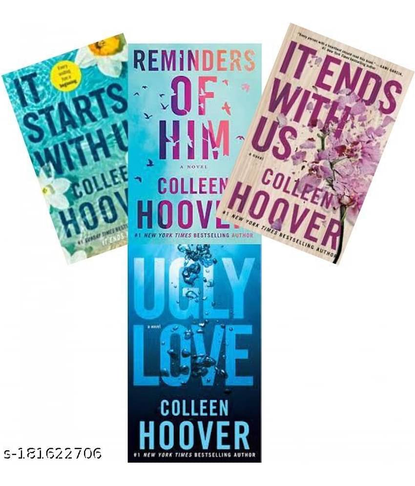 It Starts with Us: A Novel + Reminders of Him+ It Ends with Us + Ugly Lov