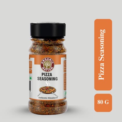 Organic Nation Pizza Seasoning 80g (Pack of 2) | Authentic Italian Herb Blend | Natural & Aromatic | Perfect for Pizza, Pasta, Garlic Bread