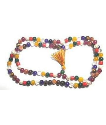 Natural navaratna mala 100% Navaratna Mala Jaipur Gemstone.
