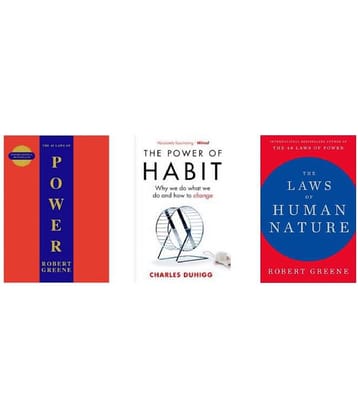( Combo Of 3 Books ) The Concise 48 Laws Of Power & The Power Of Habits & The Laws of Human Nature - English Paperback Book By Robert Greene , Charles Duhigg )