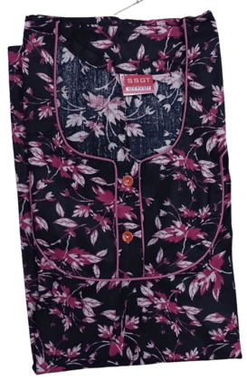Blue Floral Nightgown
