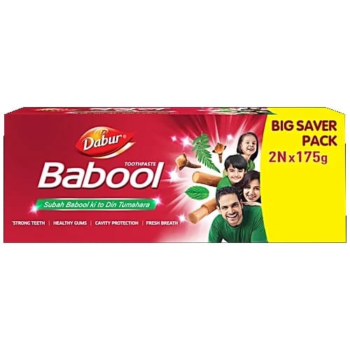 Dabur Babool Toothpaste, 175 g (Pack of 2)