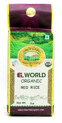 Elworld Agro & Organic Food Products Red Rice 1Kg